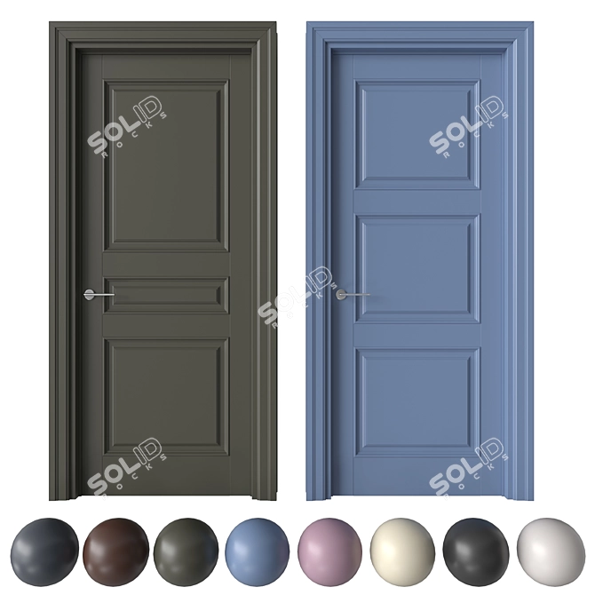 Academy Zeus Door Set 3D model image 3