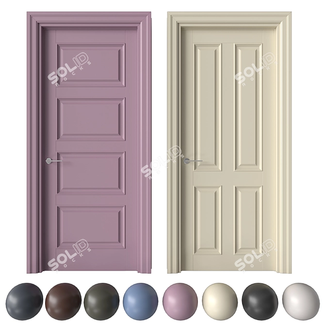 Academy Zeus Door Set 3D model image 4