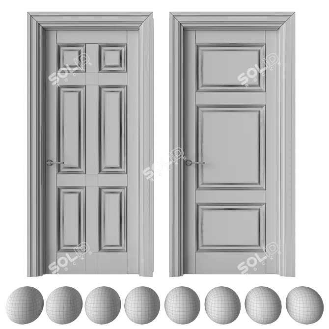 Academy Zeus Door Set 3D model image 7