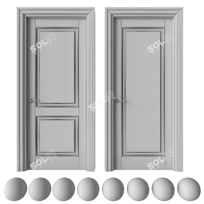 Academy Zeus Door Set 3D model image 8