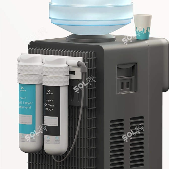 Avalon A1 A2 Water Cooler 3D model image 5