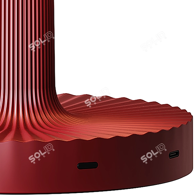 Cordless LED Table Lamp Display 3D model image 4