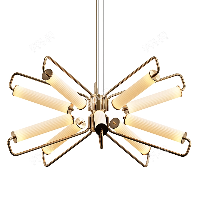 Miami I Modern Suspension Lamp 3D model image 1