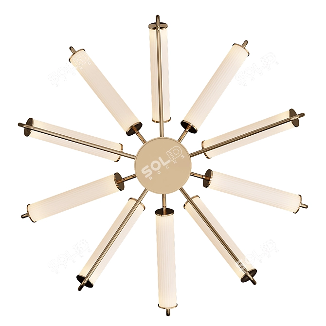 Miami I Modern Suspension Lamp 3D model image 3