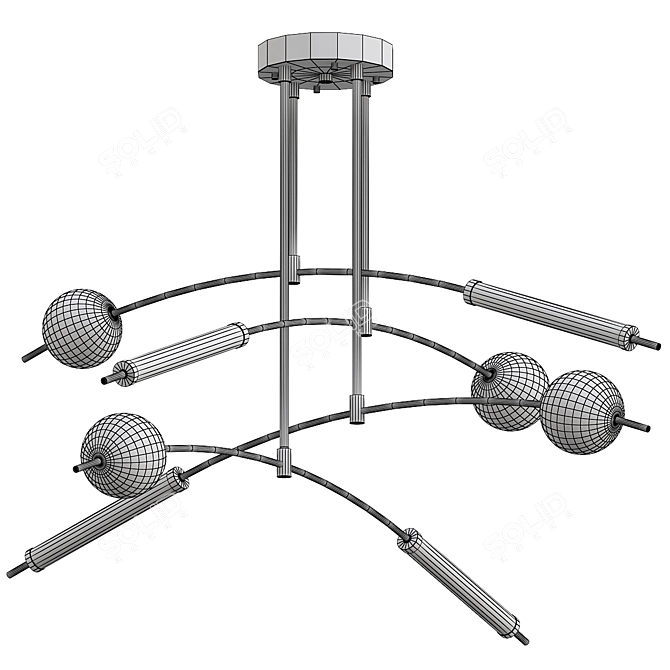 Modern Livia Model 3D Lamp 3D model image 3