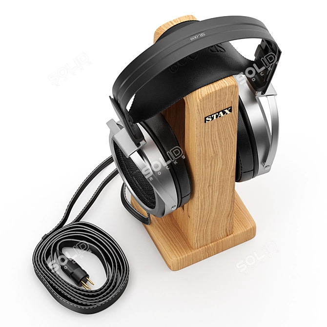 Luxury Open-Back Electrostatic Headphones 3D model image 4