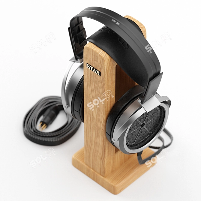 Luxury Open-Back Electrostatic Headphones 3D model image 6