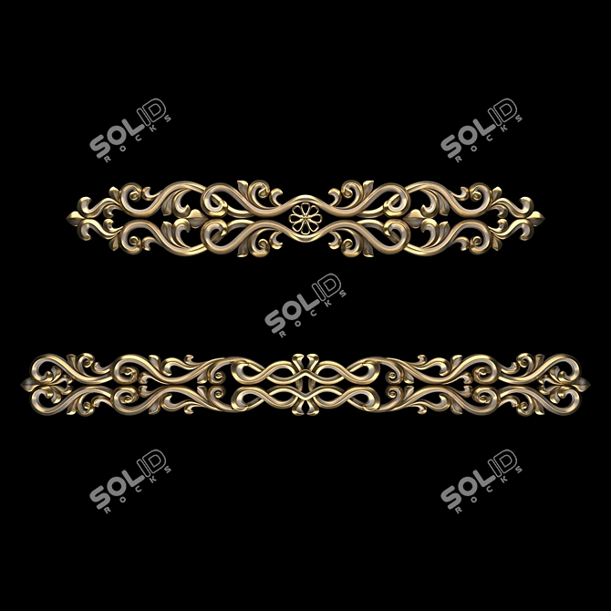 Elegant 3D Max Ornament Design 3D model image 3