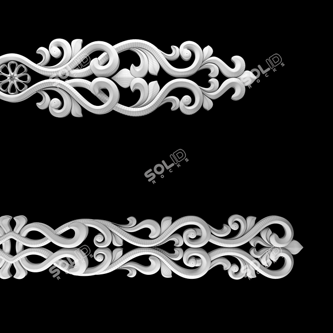 Elegant 3D Max Ornament Design 3D model image 6