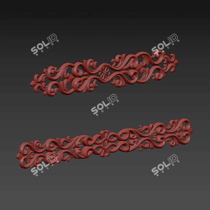 Elegant 3D Max Ornament Design 3D model image 7