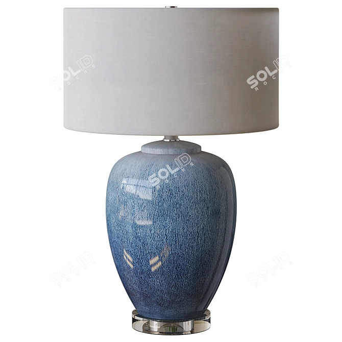 Blue Water Table Lamp Uttermost 3D model image 2