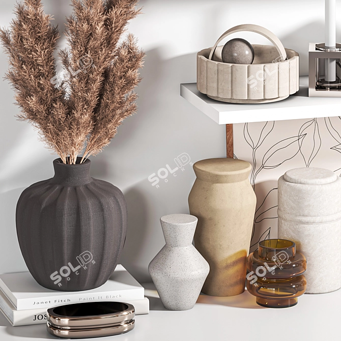 Elegant Decor Set 3D Model 3D model image 2