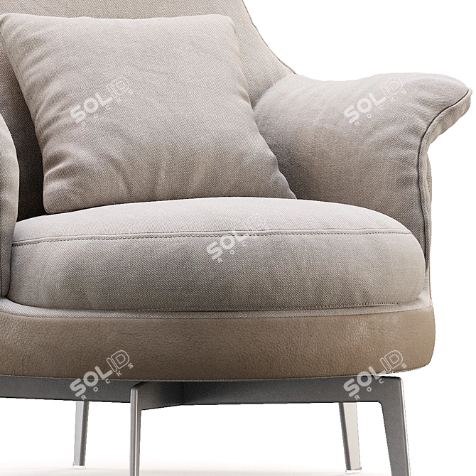 Modern Flexform Guscioalto Light Fixture 3D model image 2