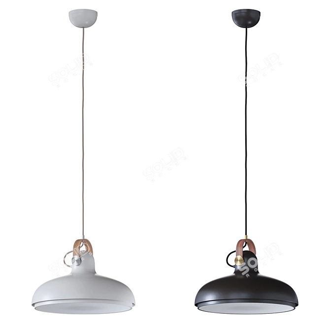 Modern Scandinavian Pendant Light 3D model image 1