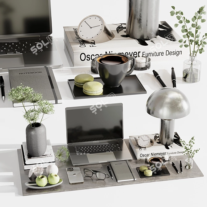 Ornamental Set 3D Render Bundle 3D model image 5