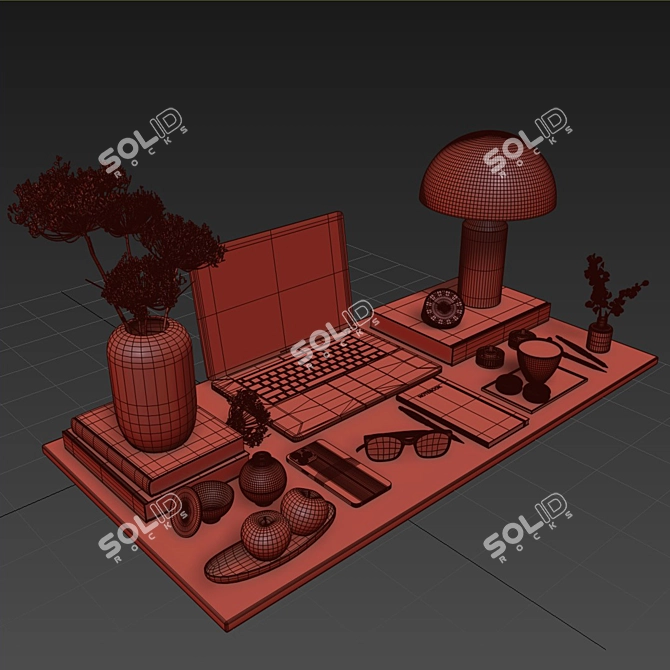 Ornamental Set 3D Render Bundle 3D model image 7