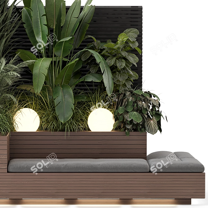 Premium Bush and Tree Set 3D model image 5