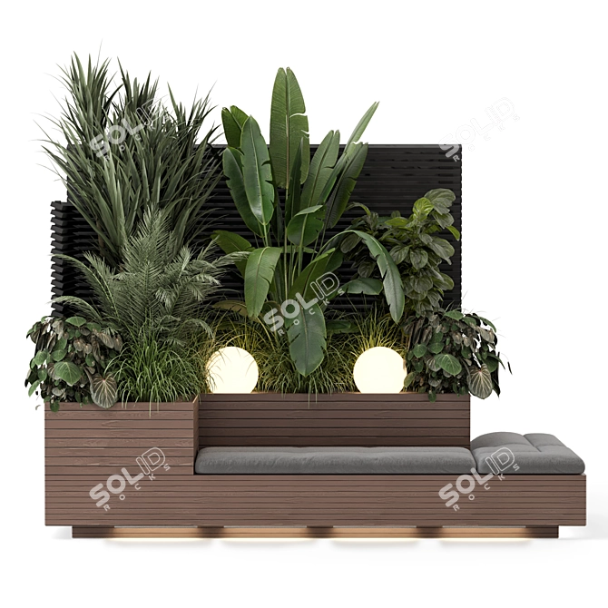 Premium Bush and Tree Set 3D model image 6