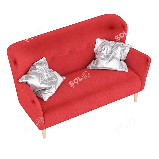 Modern Sofa Wings 3D Model 3D model image 4