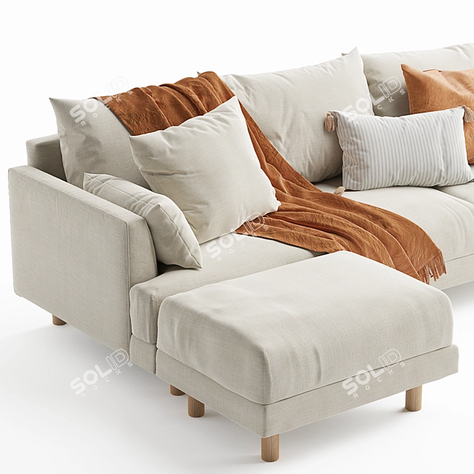 Elegant Bungalow Premium Sofa Set 3D model image 2