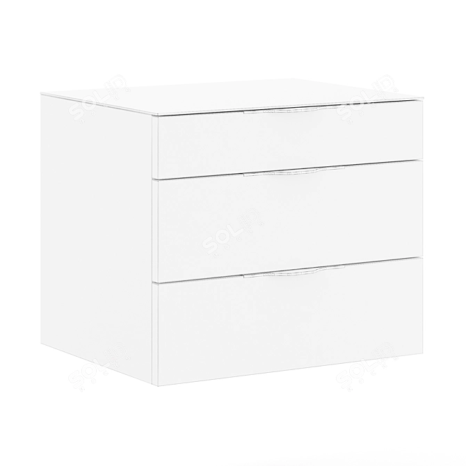 District Eight Drift Triple Drawers 3D model image 2