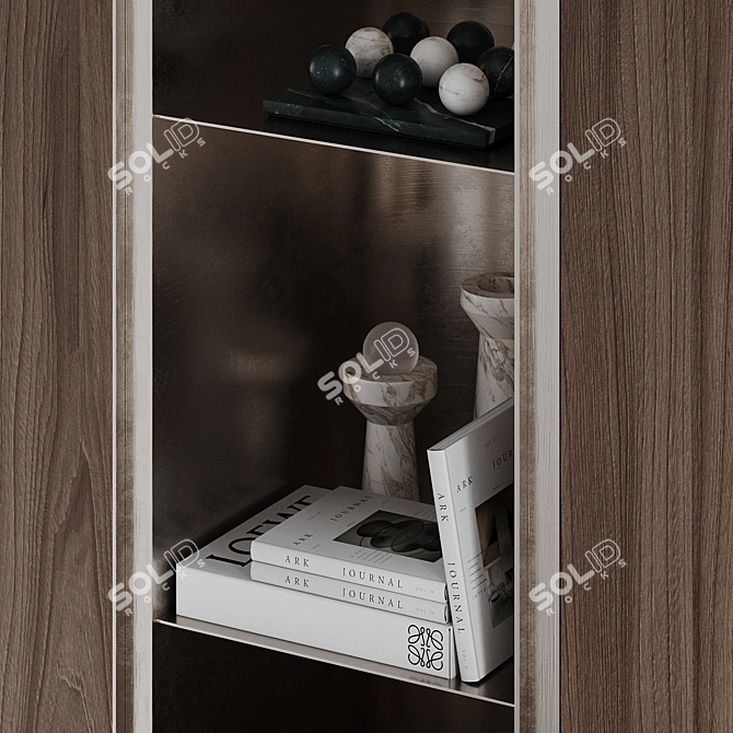 Glowe Decor Wardrobe with Unique Accents 3D model image 5