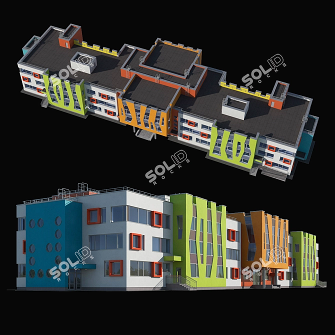 Childcare Center for 280 Children 3D model image 1