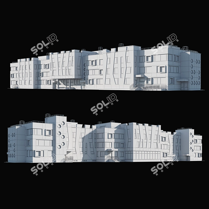 Childcare Center for 280 Children 3D model image 5