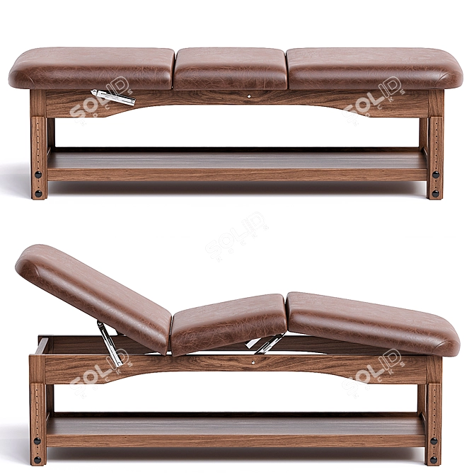 Title: Luxury Massage Bed 3D Model 3D model image 1