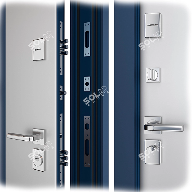 Aluminum Creo_315 (WISNIOWSKI) Entry Door 3D model image 2