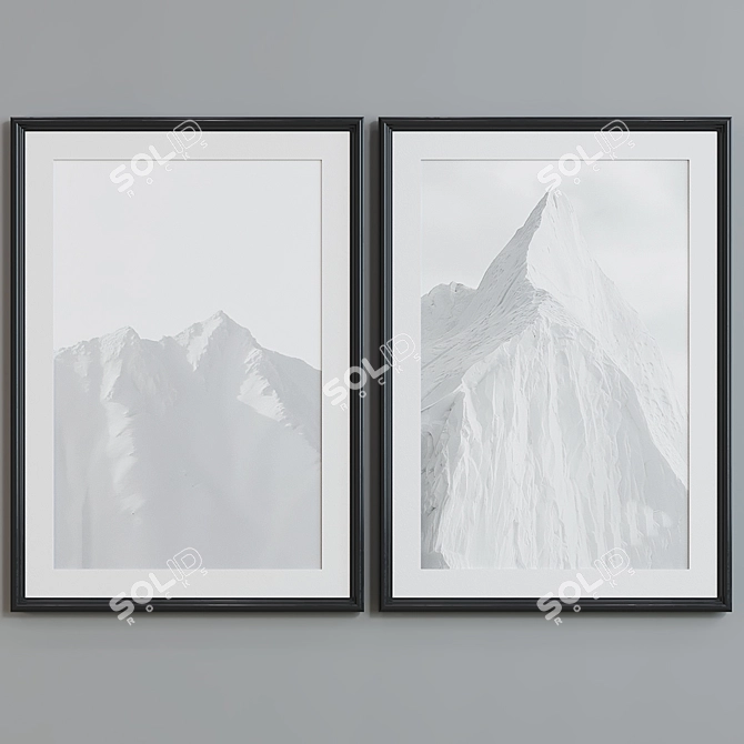  Peaks Picture Frame Set 3D model image 2