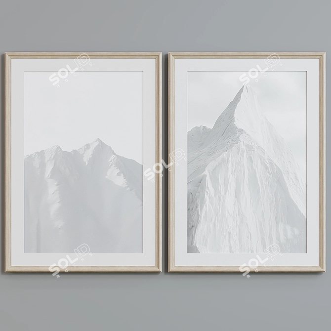  Peaks Picture Frame Set 3D model image 3