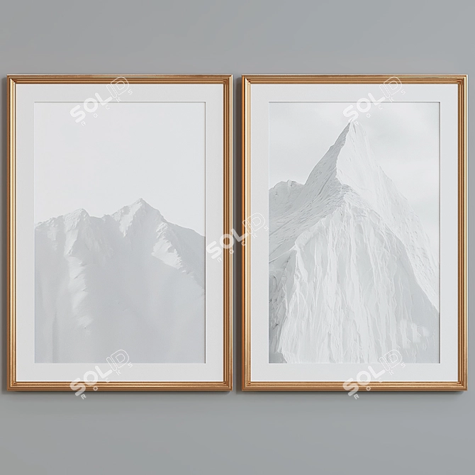  Peaks Picture Frame Set 3D model image 5