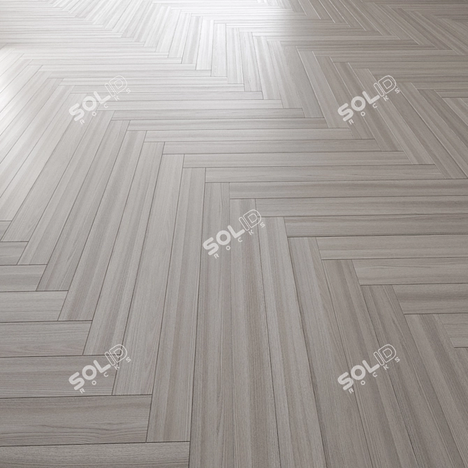 Premium Oak Parquet Floor Collection 3D model image 2