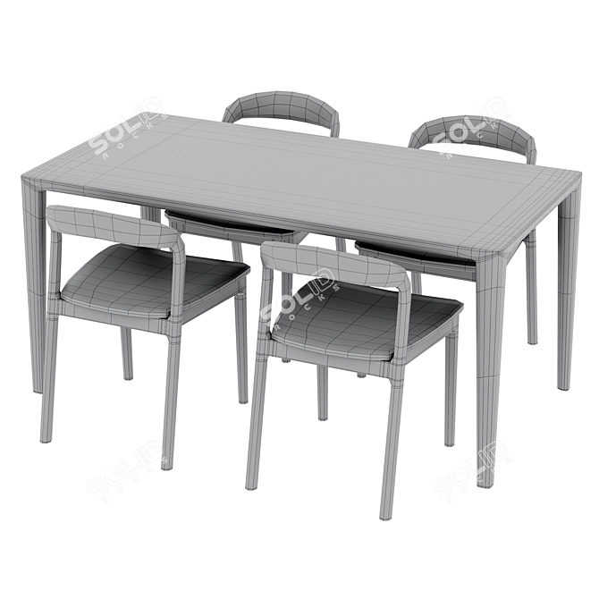  Lisbon Table & Canada Chair 3D model image 5