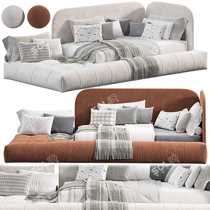  Rustic Butcher BedFrame 2015 3D model image 2