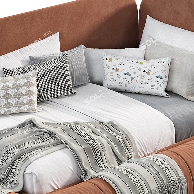  Rustic Butcher BedFrame 2015 3D model image 3