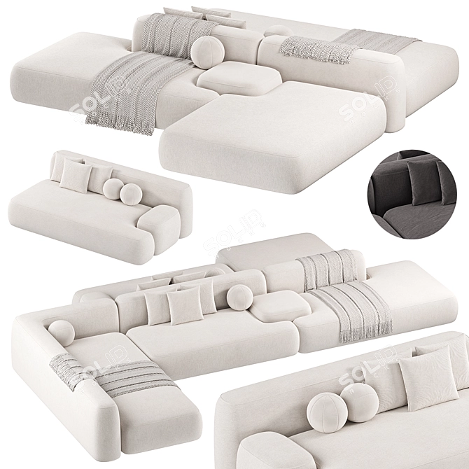 Lema Cloud Modular Sofa 2015 3D model image 1