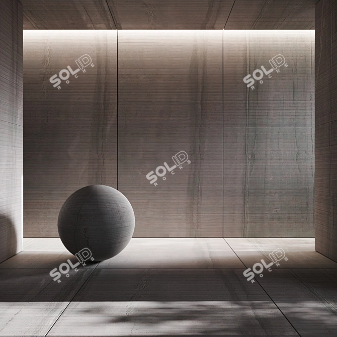 Sleek Dark Grey Ceramic Tile 3D model image 1