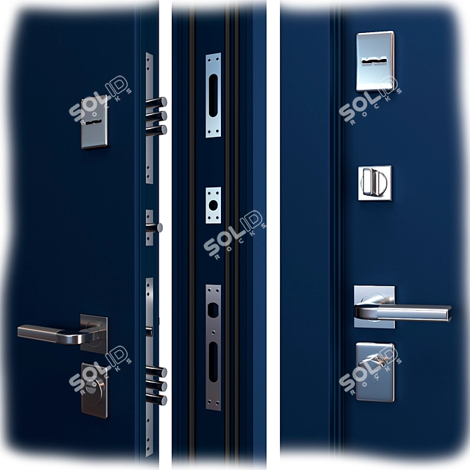 Aluminum Entry Door Creo_316 (WISNIOWSKI) 3D model image 2