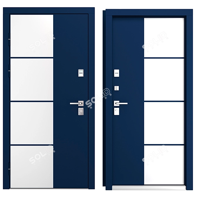 Aluminum Entry Door Creo_316 (WISNIOWSKI) 3D model image 3