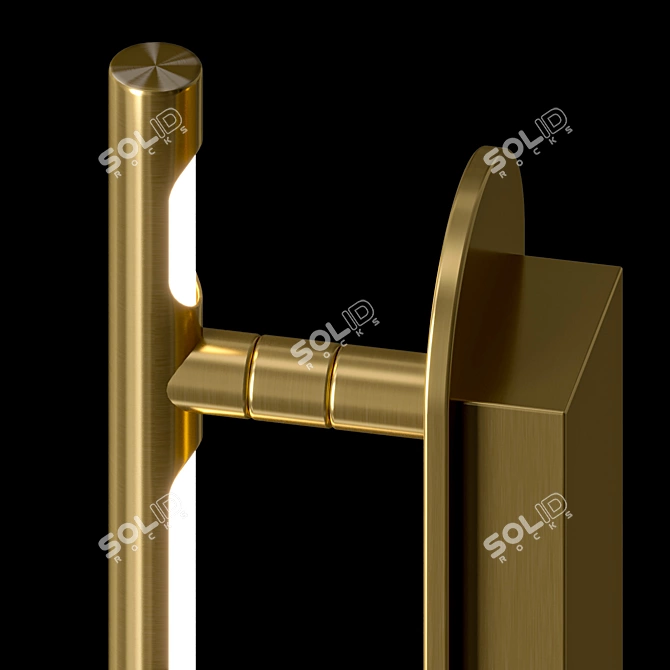 Design Brass Wall Lamp Fixture 3D model image 3