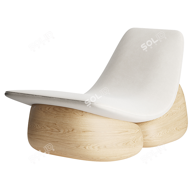 Modern Minimalist Lounge Chair by Six N. Five 3D model image 1