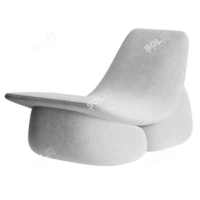 Modern Minimalist Lounge Chair by Six N. Five 3D model image 2