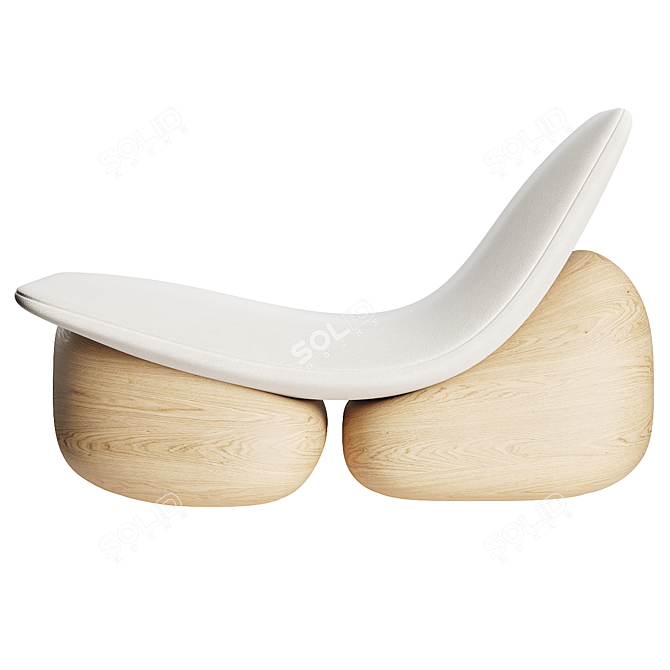 Modern Minimalist Lounge Chair by Six N. Five 3D model image 6