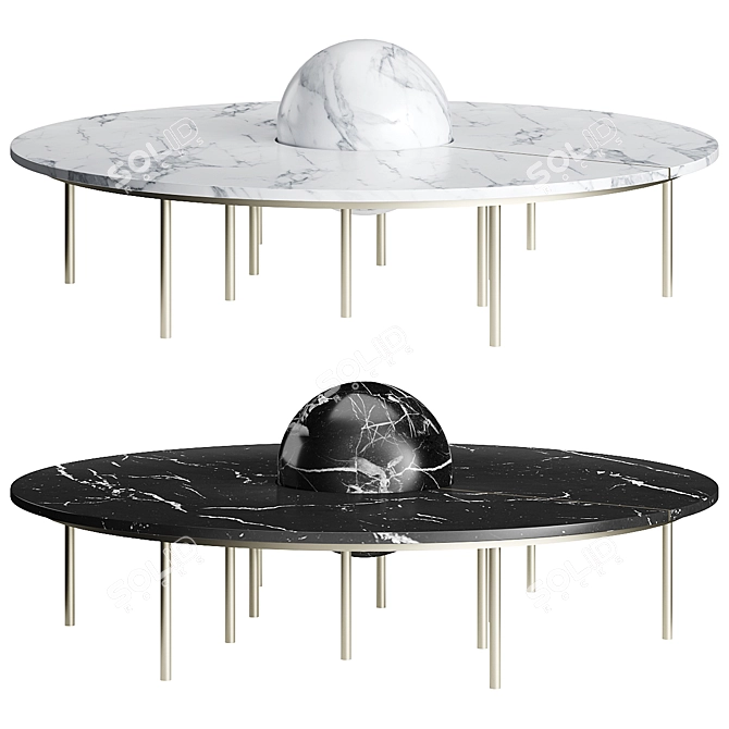 Modern Saturn Table by Six N. Five 3D model image 1