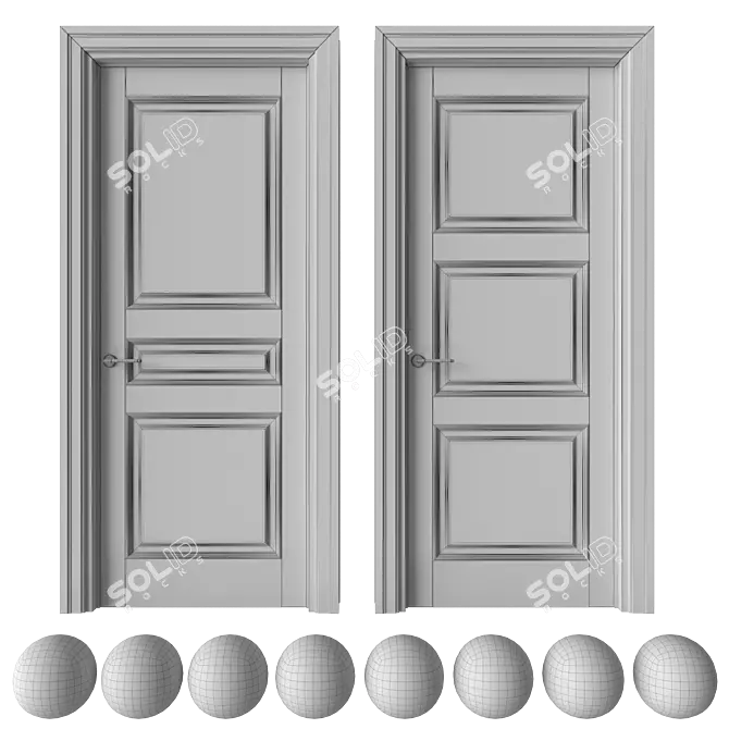 Academy Zeus Door Set 3D model image 3