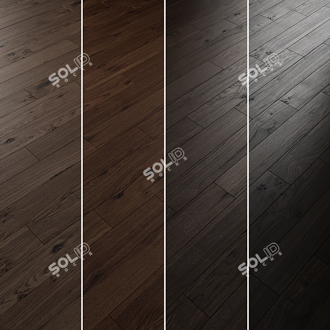 Oak Parquet Flooring Collection 3D model image 6