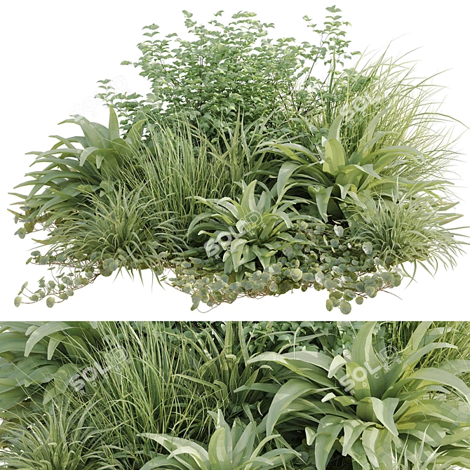 Greenery Foliage Set 3D Models 3D model image 1