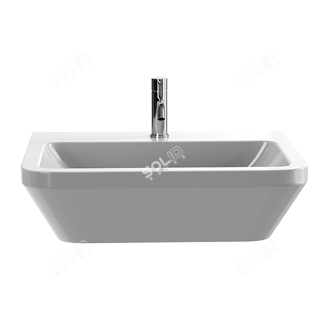 VitrA Integra White Washbasin 3D model image 2